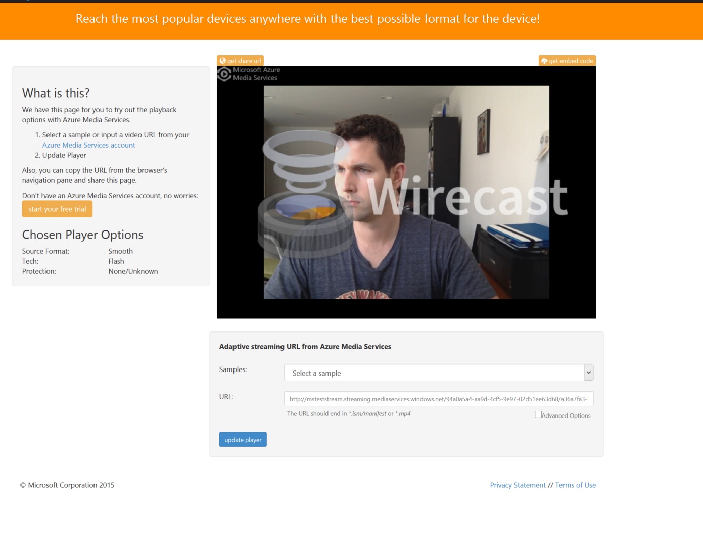 Live streaming HTML5 video using Azure Media Services Dave Voyles Software Engineer, Microsoft